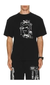 Brain Dead Earth Works Printed T-shirt In Black