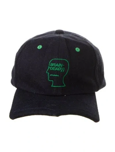 Pre-owned Brain Dead Embroidered Baseball Cap In Blue