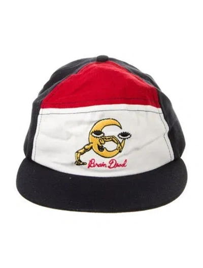 Pre-owned Brain Dead Embroidered Baseball Cap In Blue