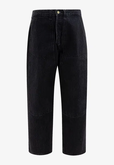 Brain Dead Essential Straight Jeans In Black