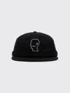 Brain Dead Extended Strap 6 Panel Logohead Hat In Black