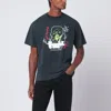 Brain Dead Faded Black Alien Tractor T-shirt In Black