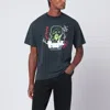 Brain Dead Faded Black Alien Tractor T-shirt In Green