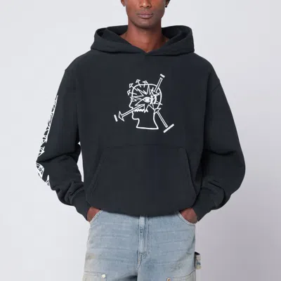 Brain Dead Faded Black Neuro Free Association Sweatshirt