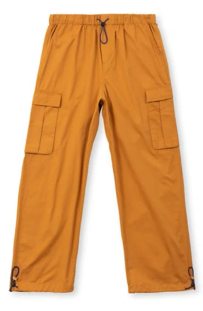 Brain Dead Flight Cotton Cargo Pants In Orange