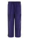 Brain Dead Flight Logo-patch Trousers In Blue