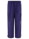 Brain Dead Flight Logo-patch Trousers In Blue