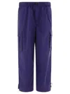 Brain Dead Flight Logo-patch Trousers In Blue