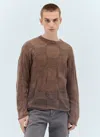 BRAIN DEAD FUZZY THREADBARE WARPED SWEATER