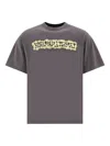 Brain Dead Graphic-print Cotton T-shirt In Gray