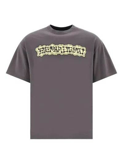 Brain Dead Graphic-print Cotton T-shirt In Gray