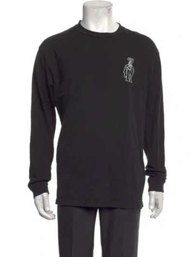 Pre-owned Brain Dead Graphic Print Crew Neck T-shirt In Grey