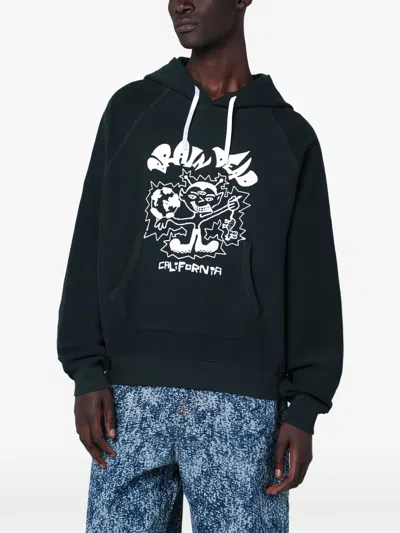 BRAIN DEAD GRAPHIC-PRINT HOODIE