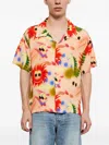 Brain Dead Alexis Short-sleeve Shirt In Orange