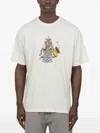 Brain Dead White Cotton T-shirt With Print In White