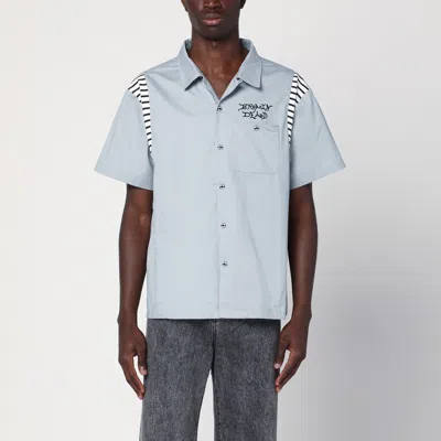 Brain Dead Grey/blue Cotton Shirt