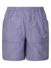 Brain Dead Checked Cargo Shorts In Blue