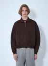 Brain Dead Half-zip Collared Sweatshirt In Brown