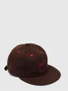 Brain Dead Logohead Six-panel Baseball Hat In Burgundy