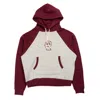 Brain Dead Drawstring Front Pocket Hoodie Raglan Sleeves In Bordeaux