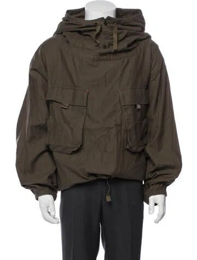 Pre-owned Brain Dead Jacket In Brown/green