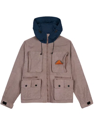 Brain Dead Jacket With Logo In Brown