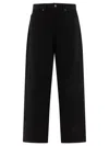 Brain Dead Straight-leg Black Jeans With Five-pocket Design In Black