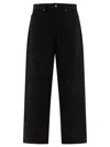 Brain Dead Straight-leg Black Jeans With Five-pocket Design In Black