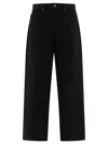 Brain Dead Straight-leg Black Jeans With Five-pocket Design In Black