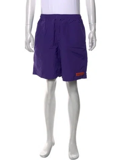 Pre-owned Brain Dead Jogger Shorts In Purple