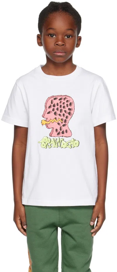 Brain Dead Kids White Worm T-shirt