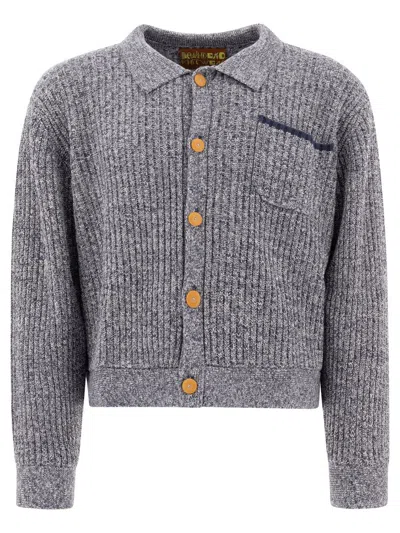 Brain Dead Button-up Cardigan In Blue