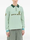 Brain Dead Sweater With Embroidery In Green