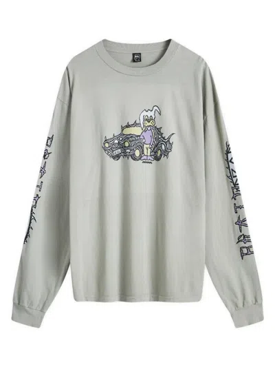 BRAIN DEAD LIGHT GREEN COTTON T-SHIRT