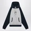Brain Dead Drawstring Hoodie With Kangaroo Pocket In Blue