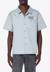 Brain Dead Cotton Shirt With Chest Pocket And Graphic Print