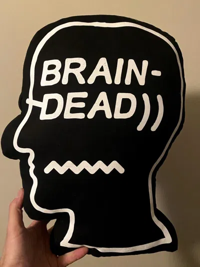Pre-owned Brain Dead Logo Head Pillow