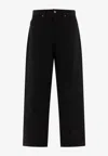 Brain Dead Straight-leg Black Jeans With Five-pocket Design In Black