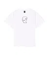 Brain Dead Logohead Tee In White