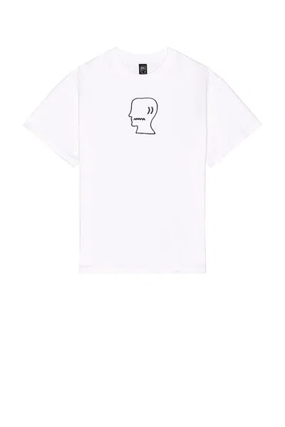 Brain Dead Logohead Tee In White