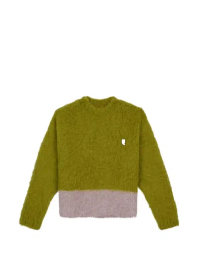 Brain Dead Long-sleeve Sweater In Green