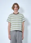 Brain Dead Looped Stripe T-shirt In Gray