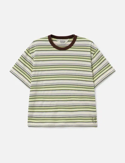 Brain Dead Looped Stripe T-shirt In Green