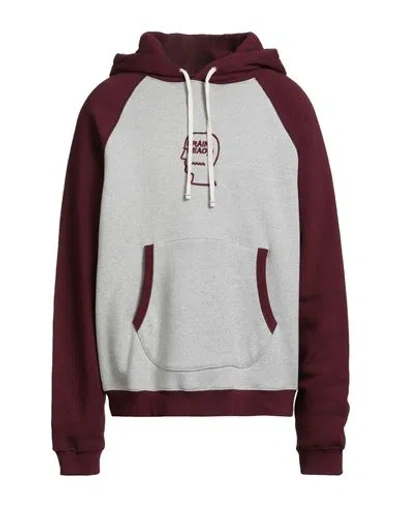 Brain Dead Man Sweatshirt Burgundy Size Xl Cotton