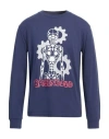 Brain Dead Navy Skeletal Gear Long Sleeve T-shirt In Navy Blue
