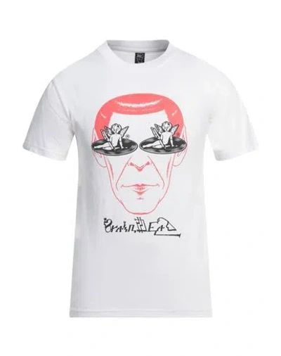 Brain Dead Man T-shirt White Size L Cotton