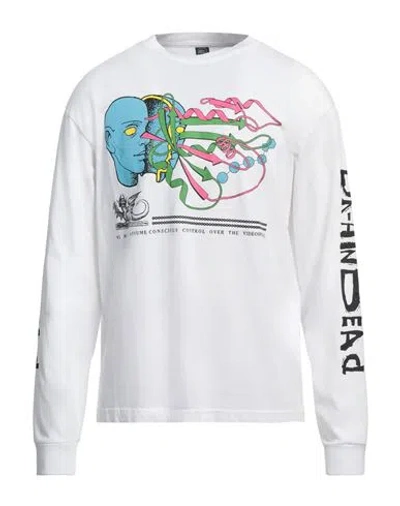 Brain Dead Man T-shirt White Size Xl Cotton