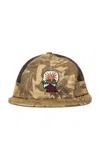 Brain Dead Mesh Panel Logohead Hat In Multi