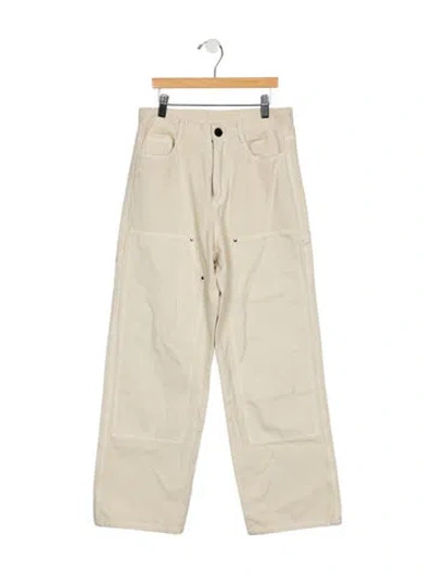 Pre-owned Brain Dead Mid-rise Straight Leg Jeans In Neutrals