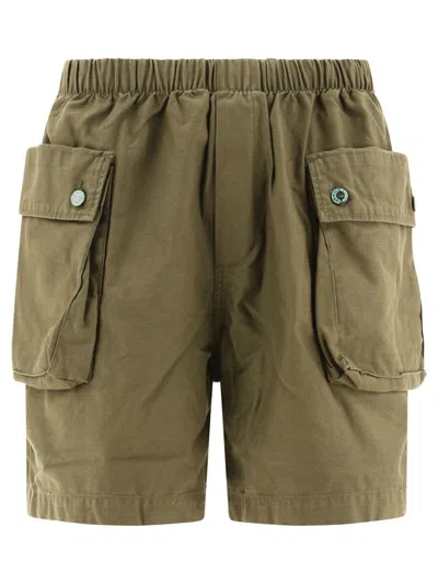 Brain Dead "military Climber" Shorts In Green